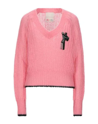 Marco De Vincenzo Sweaters In Pink