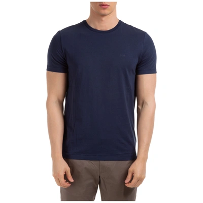 Michael Kors Men's Short Sleeve T-shirt Crew Neckline Jumper Resort In Blu