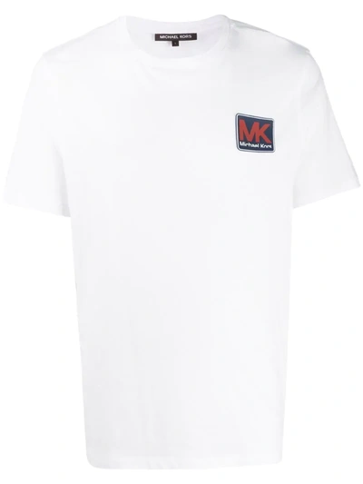Michael Kors Men's Short Sleeve T-shirt Crew Neckline Jumper In White