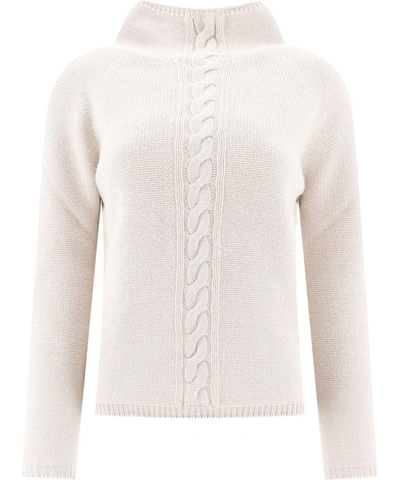 Max Mara 's  Turtleneck Sweater In Beige