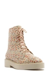 Schutz Mckenzie Lace-up Boot In Natural Leather