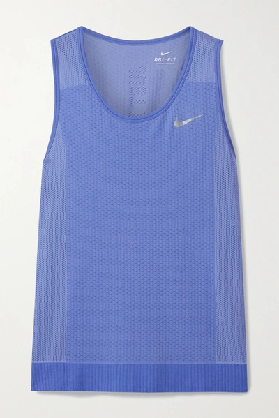 Nike Infinite Dri-fit Tank In Blue