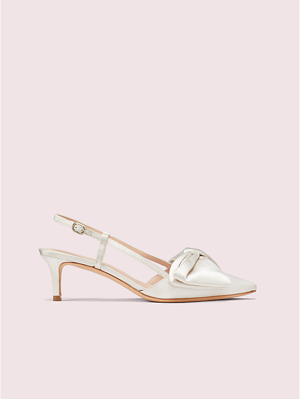 ivory slingback pumps