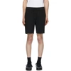Apc Francois Drawstring-waist Cotton-jersey Shorts In Black
