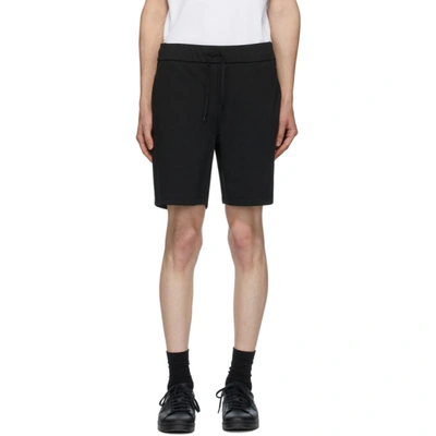 A.p.c. Francois Drawstring-waist Cotton-jersey Shorts In Black