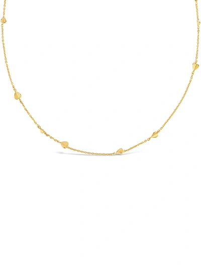 Dinny Hall Gold Plated Vermeil Silver Bijou Folded Heart Chain Necklace