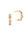 Hoorsenbuhs Women's Micro Crescent 18k Yellow Gold & Diamond Hoop Earrings In Diamond Yellow Gold