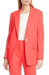 Rag & Bone Lexington Classic Tailor-fit Stretch-wool Twill Blazer In Bright Pink