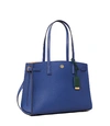 Tory Burch Walker Satchel In Midnight Swim