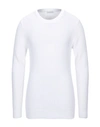 Sandro Cashmere Double-thread Crewneck Sweater In Ecru