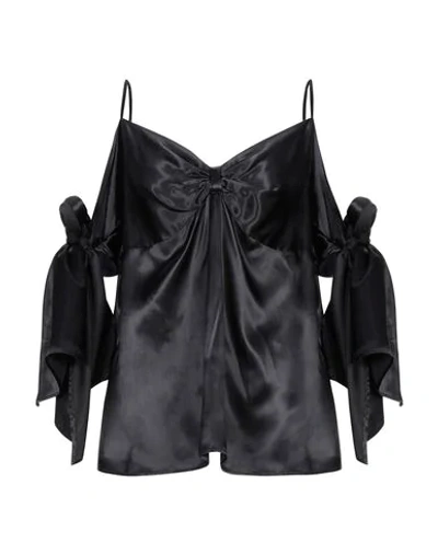 Mm6 Maison Margiela Tops In Black