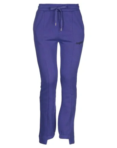 Ragdoll Casual Pants In Purple