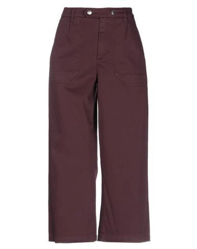 Dondup 3/4-length Shorts In Maroon