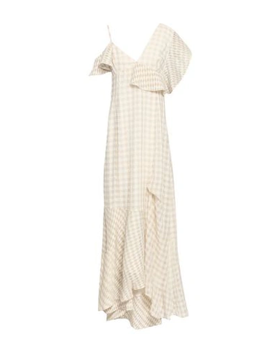 Adeam Long Dresses In Beige