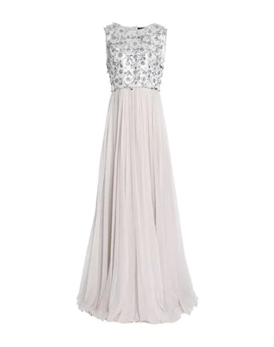 Jenny Packham Long Dresses In Light Grey