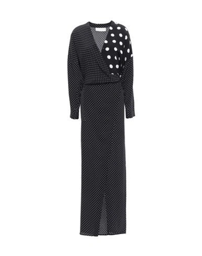 Michelle Mason Long Dresses In Black