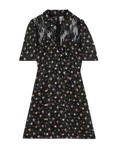 Anna Sui Short Dresses In Black