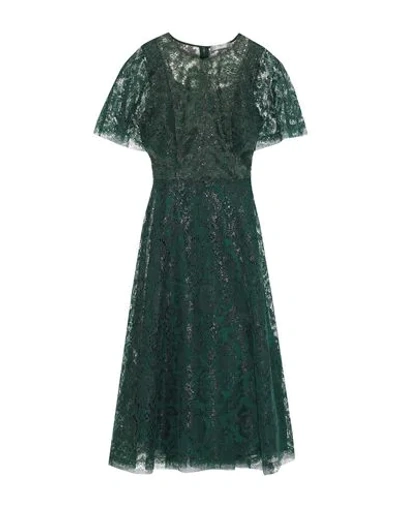 Lela Rose Midi Dresses In Dark Green