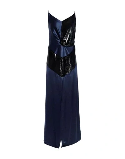 Michael Lo Sordo Long Dresses In Dark Blue