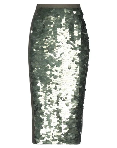 Tela 3/4 Length Skirts In Military Green