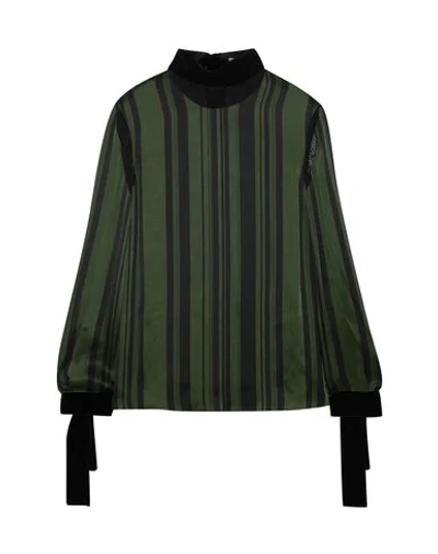 Adeam Blouse In Military Green