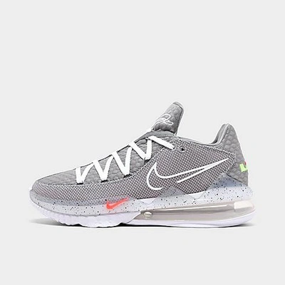 Nike Lebron 17 Low Basketball Shoes (sizes 3.5 - 18) In Particle Grey/white/light Smoke Grey/black