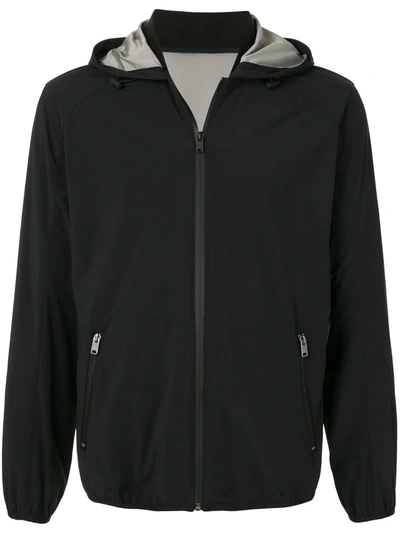 Kent & Curwen Lightweight Hooded Jacket In Black