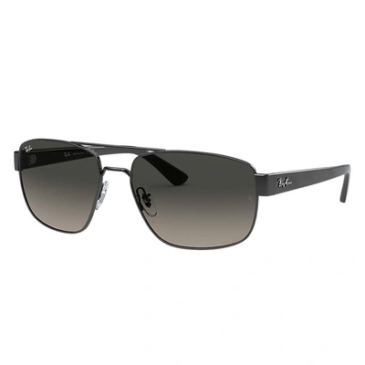 Ray Ban Rb3663 Sunglasses Black Frame Grey Lenses 60-17