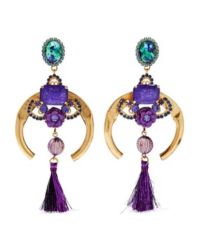 Elizabeth Cole Earrings In Purple