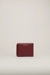 Acne Studios Trifold Card Wallet Burgundy