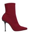 Sergio Rossi Ankle Boot In Maroon