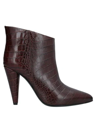 Erika Cavallini Ankle Boot In Brown