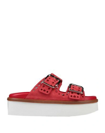 Tod's Sandals In Red