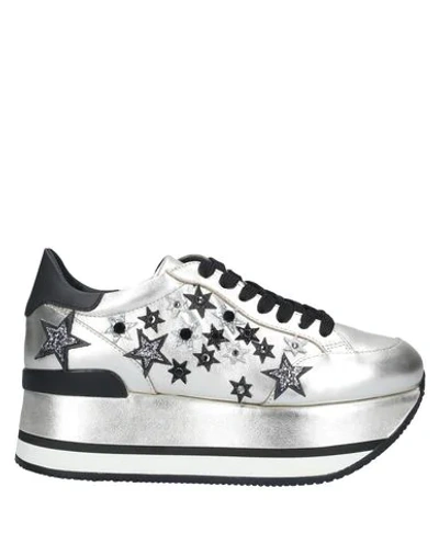 Hogan Sneakers In Silver
