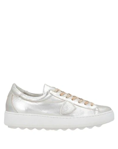 Philippe Model Sneakers In Platinum
