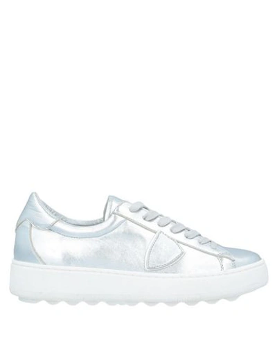 Philippe Model Sneakers In Silver