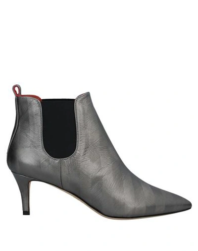 Bams Ankle Boots In Grey