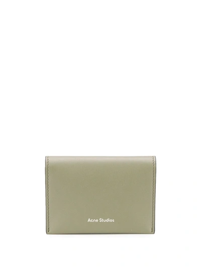 Acne Studios Bifold Cardholder Dark Green/black In Green