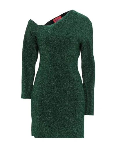 Solace London Short Dresses In Green