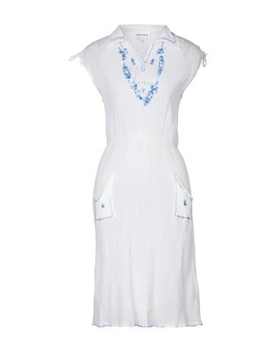 Antik Batik Knee-length Dresses In White