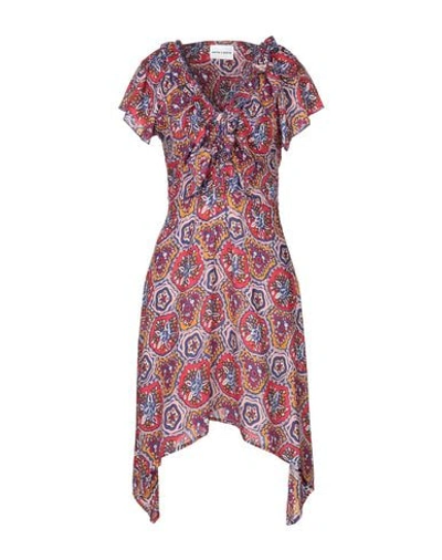 Antik Batik Short Dresses In Garnet