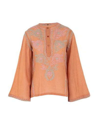 Antik Batik Blouses In Camel