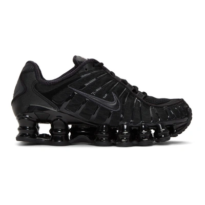 Nike Black Shox Lt Nova Sneakers In 002 Blkblk