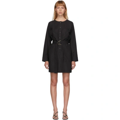 3.1 Phillip Lim / フィリップ リム Black Button-down Belted Dress In Ba001 Black