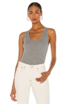 Rag & Bone Women's Cotton Scoopneck Tank Top In Heather Gray