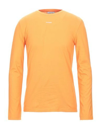 Band Of Outsiders T-shirts In Orange
