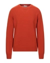 Paolo Pecora Sweaters In Rust