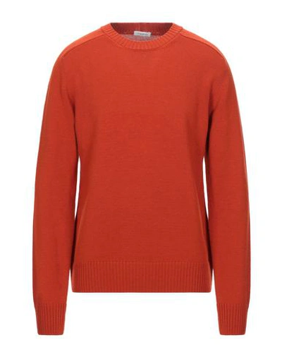 Paolo Pecora Sweaters In Rust