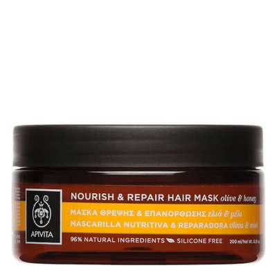 Apivita Holistic Hair Care Nourish & Repair Hair Mask - Olive & Honey 200ml