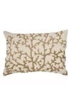 Michael Aram Sea Foam Tree Of Life Applique Pillow Bedding In Gold